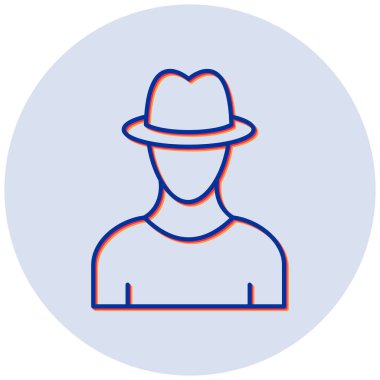 Temsilci vektör simgesi modern basit tasarım