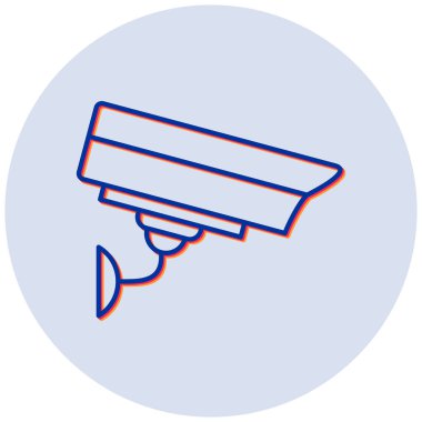 Güvenlik kamerası. Basit resimleme