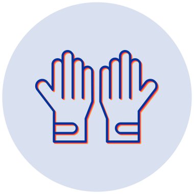 Eldiven. Web simgesi basit illüstrasyon