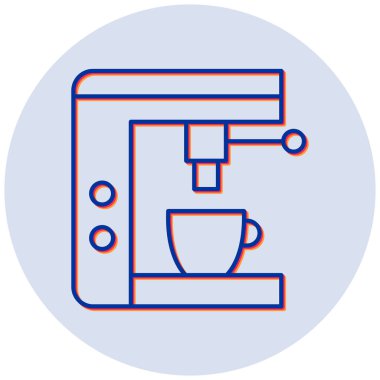 Kahve makinesi. Web simgesi