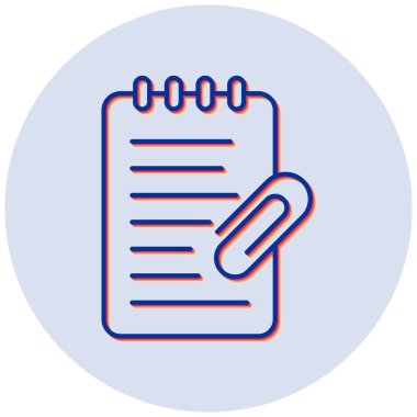 Attached. web icon simple illustration