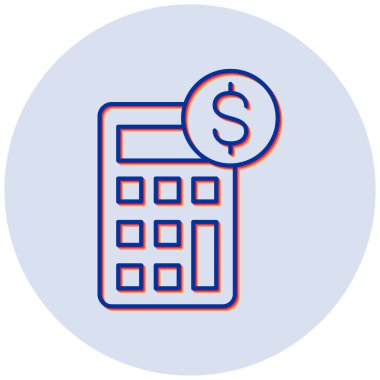 finans ve bankacılık çizgisi vektör simgesi.