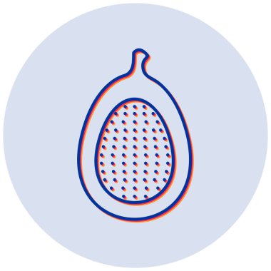 İncir ikonu vektör illüstrasyonu