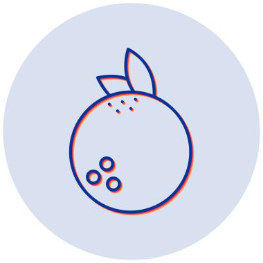 Hindistan cevizi. Web simgesi basit illüstrasyon