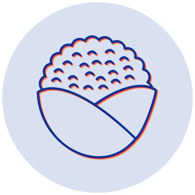 Karnabahar. Web simgesi basit illüstrasyon