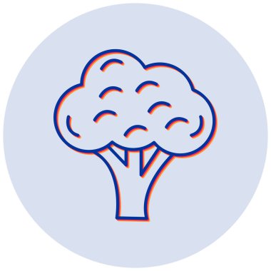 Brokoli. Web simgesi basit illüstrasyon