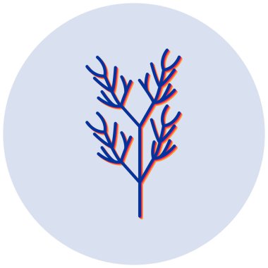 Dereotu. Web simgesi basit illüstrasyon