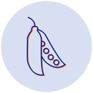 Bezelye. Web simgesi basit illüstrasyon