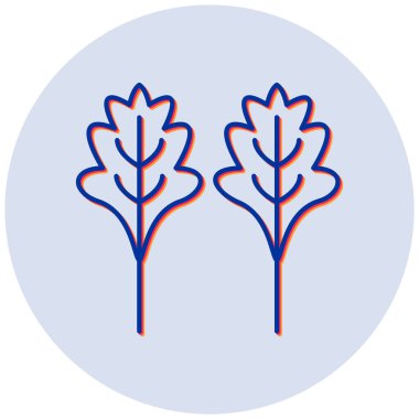Arugula. Web simgesi basit illüstrasyon