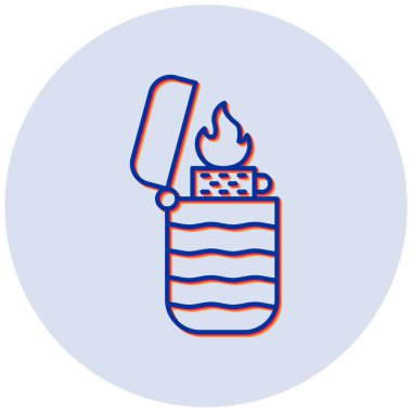 Çakmak. Web simgesi basit tasarım