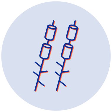 Şekerlemeler. Web simgesi basit illüstrasyon