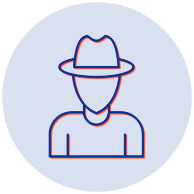 Kaşif simgesi. Basit tasarım