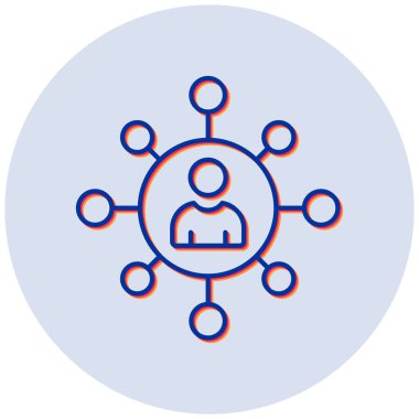 İletişim. Web simgesi basit illüstrasyon