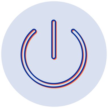 Çıkış yap. Web simgesi basit illüstrasyon