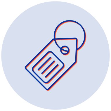 Etiket. Web simgesi basit illüstrasyon