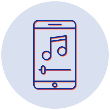 Müzik çalar. Basit tasarım