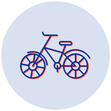 bisiklet ikonu vektör illüstrasyonu