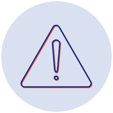 uyarı işareti simgesi, vektör illüstrasyonu