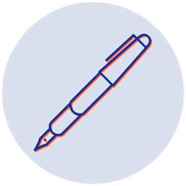 Kalem. Web simgesi basit illüstrasyon