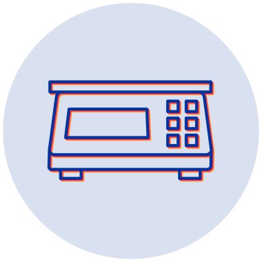 Utensils vektör simgesi modern basit illüstrasyon ölçülüyor