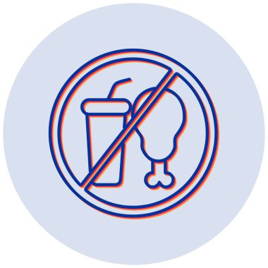 Yiyecek yok, vektör illüstrasyonu