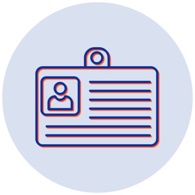 Kütüphane kartı. Basit resimleme