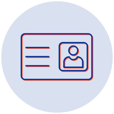 Ziyaretçi kartı. Basit tasarım