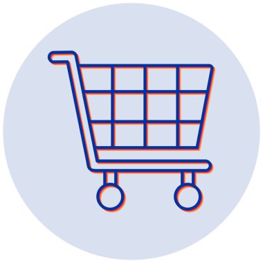 Trolley ikonu. Basit tasarım