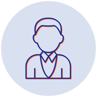 Adamım. Web simgesi basit illüstrasyon