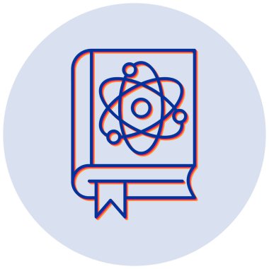 Fizik. Web simgesi basit illüstrasyon