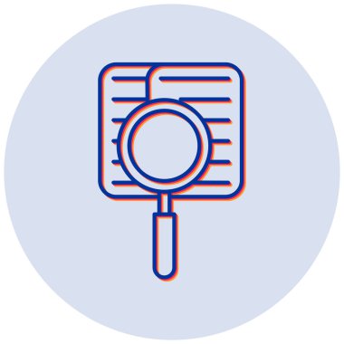 Araştırma. Web simgesi basit illüstrasyon