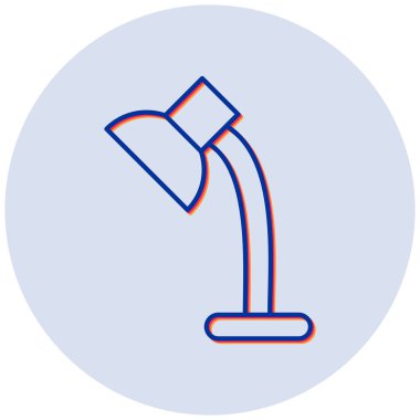 Masa lambası. Web simgesi basit tasarım