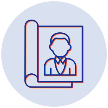 Dergi. Web simgesi basit illüstrasyon