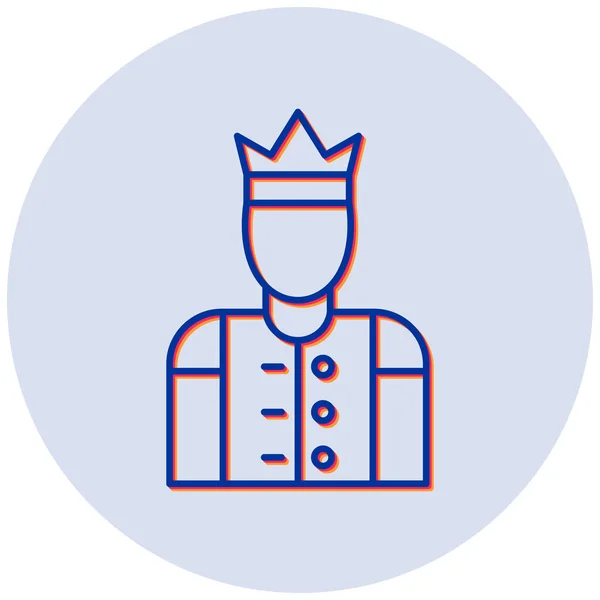 Πρίγκιπας Διάνυσμα Εικονίδιο Σύγχρονο Απλό Σχεδιασμό — Διανυσματικό Αρχείο