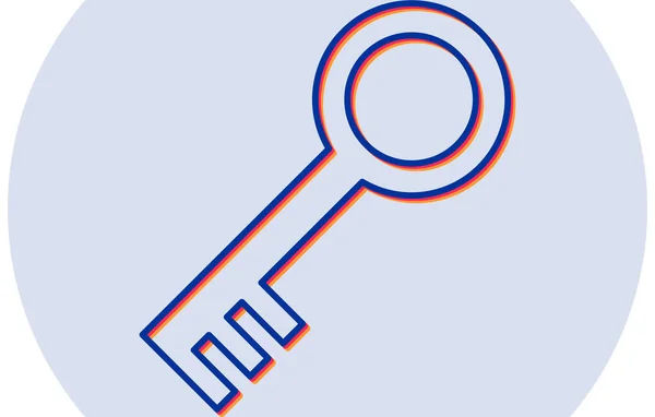 Key Vector Icon Illustration — Stock Vector