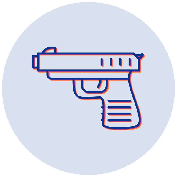 Ilustración Vectorial Del Icono Arma — Archivo Imágenes Vectoriales