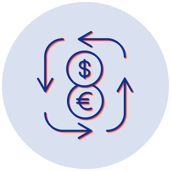 Moneda Icono Web Ilustración Simple — Archivo Imágenes Vectoriales