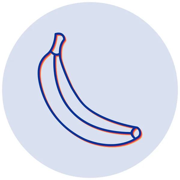 Банан Иконка Сайта — стоковый вектор
