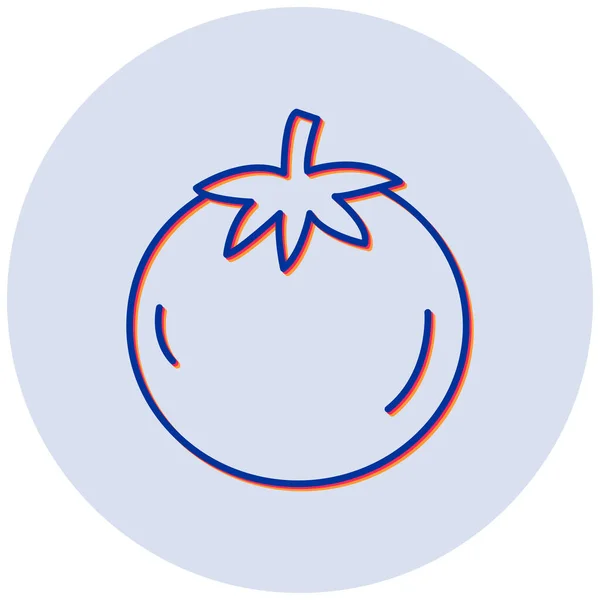 Tomaten Symbol Vektorillustration — Stockvektor