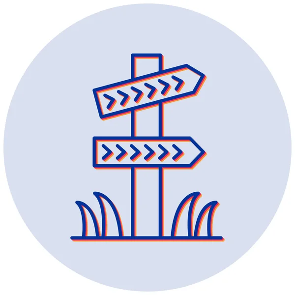 Icono Del Letrero Ilustración Vectorial — Vector de stock