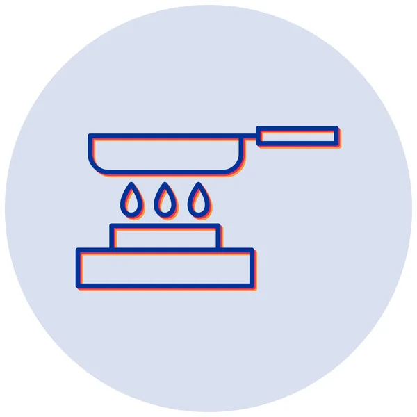 Pfanne Web Symbol Einfache Illustration — Stockvektor
