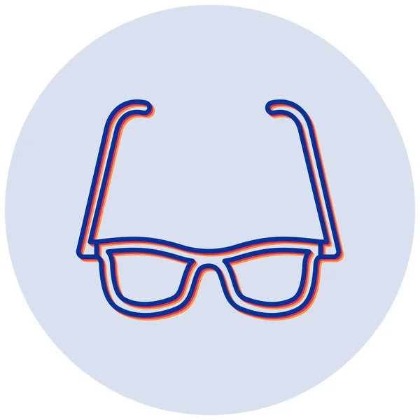 Sonnenbrille Web Symbol Einfache Illustration — Stockvektor
