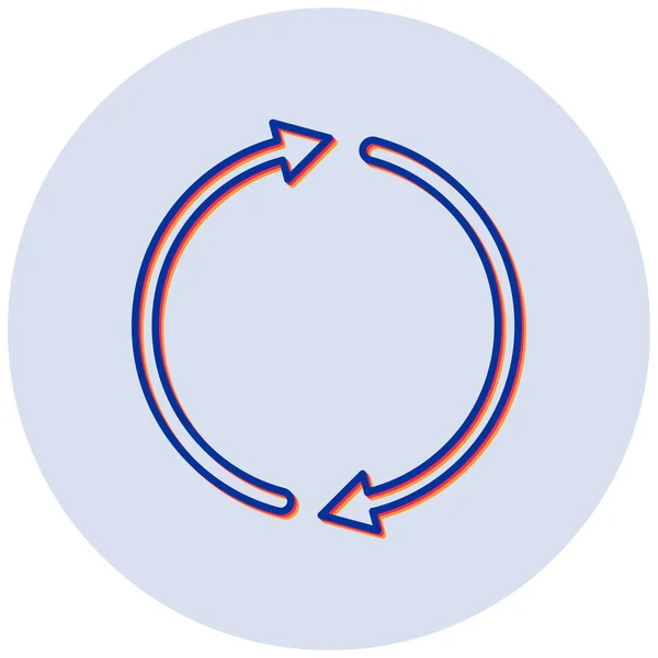 Nachladen Web Symbol Einfache Illustration — Stockvektor