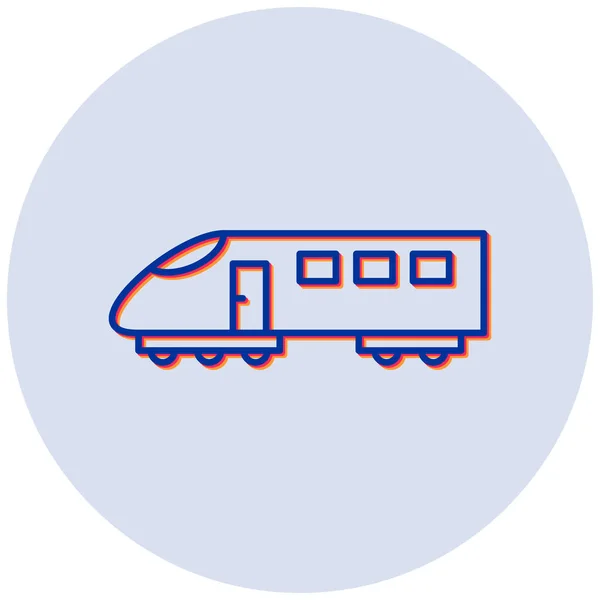 Icono Del Tren Ilustración Simple — Archivo Imágenes Vectoriales