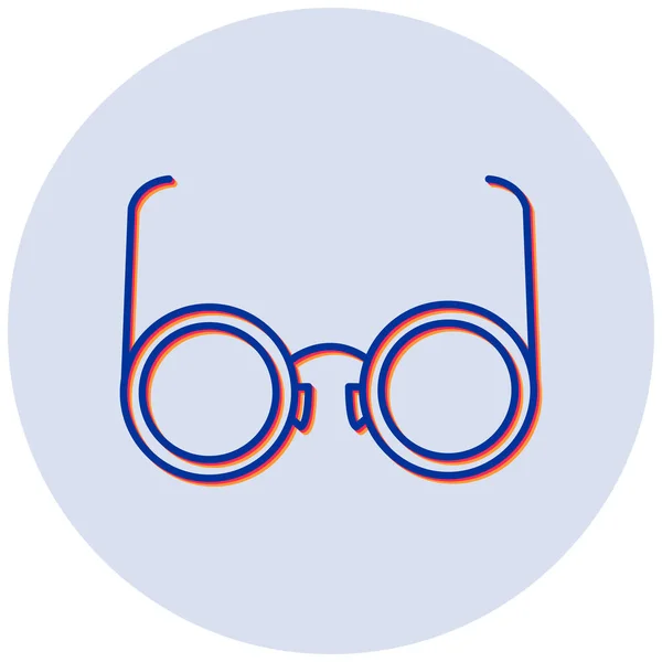 Glasögon Webb Ikon Enkel Illustration — Stock vektor