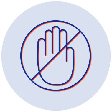 Dokunma ona. Web simgesi basit illüstrasyon