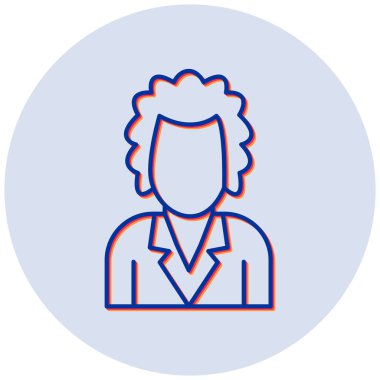 Bilim adamı vektör simgesi modern basit tasarım