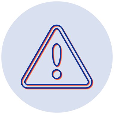 uyarı işareti simgesi, vektör illüstrasyonu