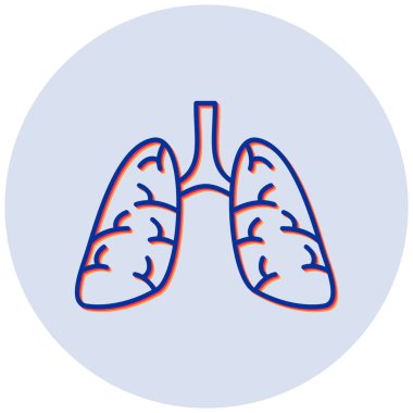 Ciğerler. Web simgesi basit tasarım