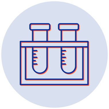 test tüp vektör simgesi